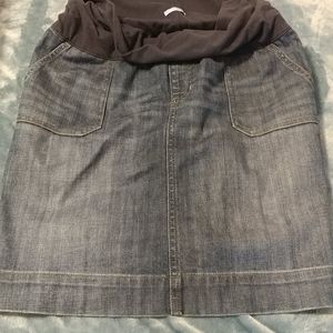 Gap Maternity Stretch Denim Skirt